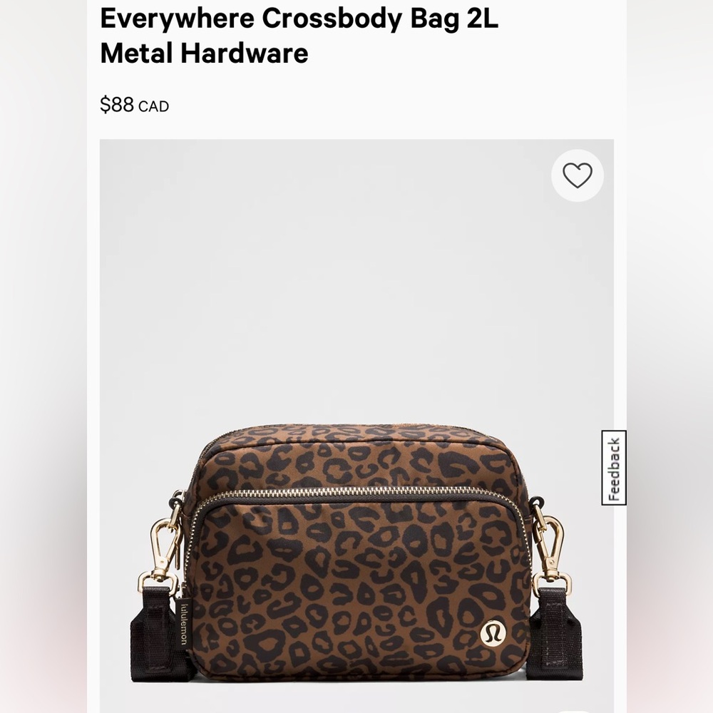 Lululemon everywhere cross bodybag 2L
